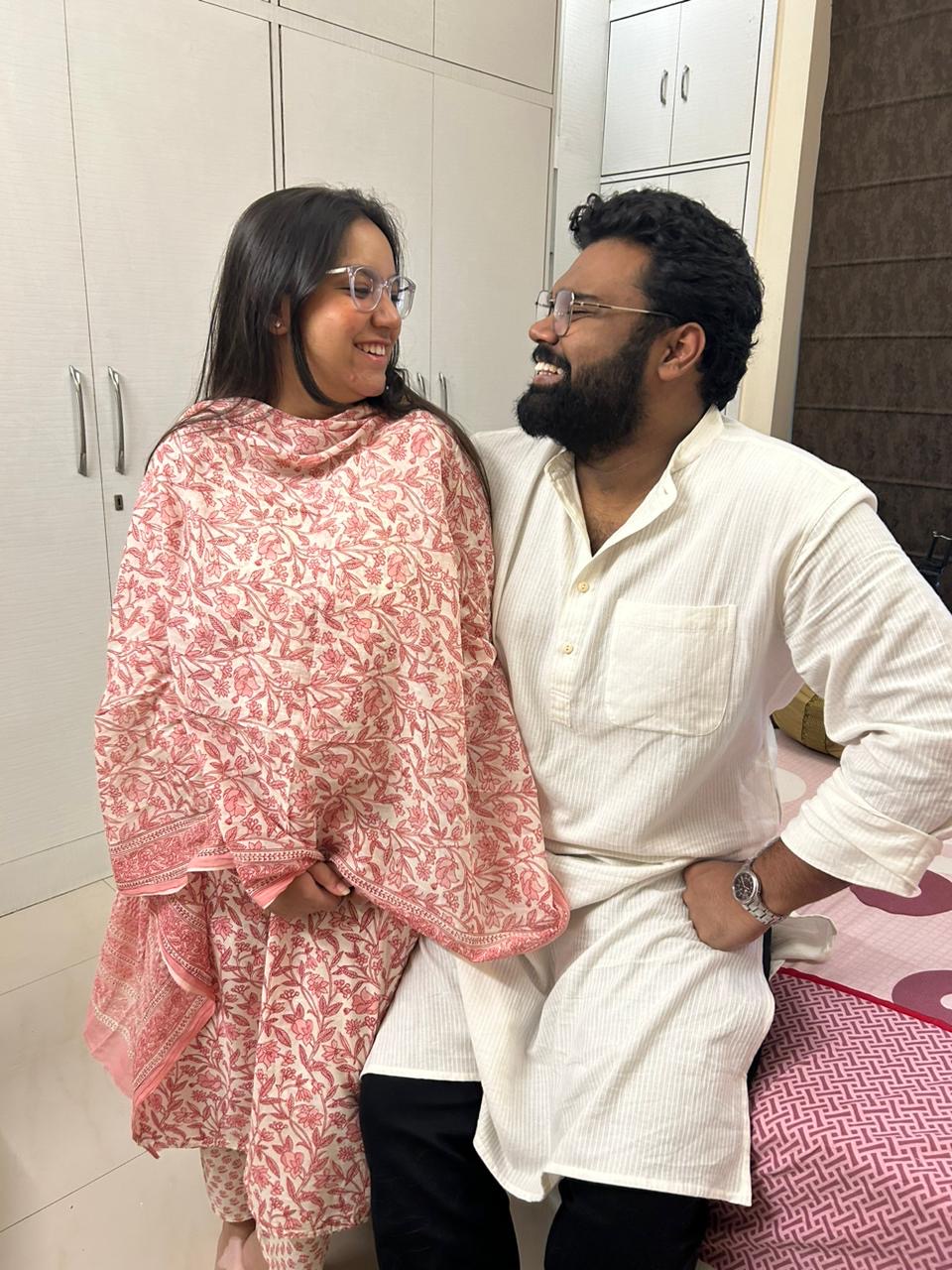 Shraddha and Arian at home